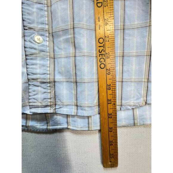 Eddie Bauer Authentic Outdoor Outfitter Men's Button Down Shirt Sz LT Light Blue - Picture 8 of 11